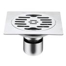 Ralo Anti Odor Elimina Mal Cheiro 15 cm Aço Inox Quadrado