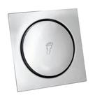 Ralo automatico rainha square 15x15 inox