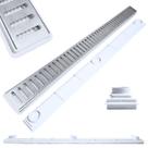 Ralo Baixo para Apartamento e Laje 70cm Inox 304 Palito Cocho Raso Branco com Tela