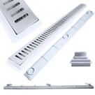 Ralo Baixo para Apartamento e Laje 70cm Inox Palito Cocho Raso Branco com Tela