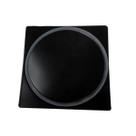 Ralo banheiro preto 10x10 inox quadrado click tampa black