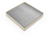 Ralo Branco Tampa Inox C/ Aba 10x10 - Multicerto
