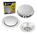Ralo Click Fertak Inox Redondo 10X10cm - 7098