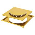 Ralo Click Inteligente 15cm com Grelha em Aço Inox 304 Dourado Gold Luxo para Banheiro