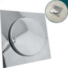 Ralo Click Inteligente 15x15 Aço Inox Brilhoso Ralo De Chão Quadrado Para Banheiro Lavabo 15cm Escoamento Box Lavanderia