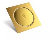 Ralo Click Inteligente Anti Odor Pop Up Em Inox Dourado 9,5x9,5Cm - Class Acabamentos