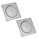 Ralo Click Inteligente Kti 2 und Aço Inox Clic Pop Up Banheiro Lavabo 15x15