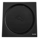 Ralo Click Inteligente P/ Banheiro Quadrado 10 Cm Inox Preto