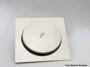 Ralo Click Inteligente Quadrado de Banheiro em Inox 15x15
