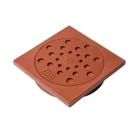Ralo com Fecho e Porta Grelha 10x10cm Marrom