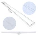 Ralo de Banheiro 5x80 Seca o Piso Oculto Invisível Plástico Branco Saídas 40mm (5cm x 81cm)