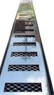 Ralo de Banheiro Linear 6x50 modelo Grelha Inox Polida Desenho Palito com Tela Anti Insetos Coletor Preto - Ficone Reis