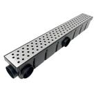 Ralo de Escoamento Inox 6 x 50cm Bolinhas Coletor Preto Tela