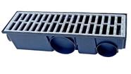 Ralo Grelha Alumínio Antiderrapante 15x50cm Preto Modular