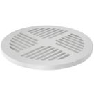 Ralo Grelha Chuveiro Branco 15cm 150mm Plástico Reforçado