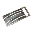 Ralo Grelha com Caixilho Aço Galvanizado 15x50cm Escoamento de Água Prata Metasal Ralo Grelha com Caixilho Aço Galvanizado 15x50cm Escoamento de Água Prata Metasal