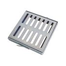 Ralo Grelha com Caixilho Aço Galvanizado 2mm 15x15cm para Banheiro e Área Externa Prata Metasal Ralo Grelha com Caixilho Aço Galvanizado 2mm 15x15cm para Banheiro e Área Externa Prata Metasal