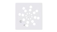 Ralo Grelha Com Fecho 10x10cm Branco Reforçado