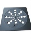 Ralo Grelha Inox Preto Black Banheiro Quadrado 15x15 C/ Fecho