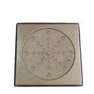 Ralo Grelha Inox Quadrada 100 mm Com Fecho Com Aro Inox 0,6 mm
