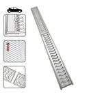 Ralo Grelha Linear 10x100 Elite Anti Insetos Em Alumínio Com Aro De Fixação Caixilho(2 Peças De 10x50cm)