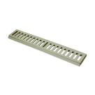 Ralo Grelha Linear com Caixilho em Alumínio Bege 10x50cm
