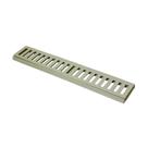 Ralo Grelha Linear Com Caixilho Em Alumínio Bege 20x50cm