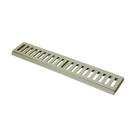 Ralo Grelha Linear com Caixilho em Alumínio Bege 8x50cm