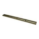 Ralo Grelha Linear com Caixilho em Alumínio Fendi 10x100cm