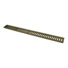 Ralo Grelha Linear com Caixilho em Alumínio Fendi 20x100cm Ralo Grelha Linear com Caixilho em Alumínio Fendi 20x100cm