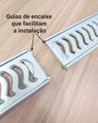 Ralo grelha linear elite 8x100cm aluminio c/aro (2pc 8x50cm)
