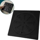 Ralo Grelha Preto Fosco 15x15 Quadrado Tampa Abre e Fecha Rotativo Com Fecho Aço Inox 201 Ralo Para Banheiro Veda Cheiro
