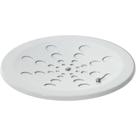 Ralo Grelha Redonda Branca 10cm Sem Caixilho - ESTILMAX