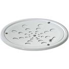 Ralo Grelha Redonda Branca 15cm Com Caixilho - ESTILMAX Ralo Grelha Redonda Branca 15cm Com Caixilho - ESTILMAX