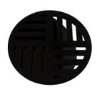 Ralo Grelha Redonda Com Fecho Automático Preto 15cm Estrela