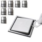 Ralo Inivisivel 15x15 Oculto Kit 7 Uni Inox Anti Odor Inseto Casa Banheiro Lavabo Varanda Cozinha Resistente Seguro