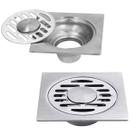 Ralo Inox 10x10 Banheiro Lavabo Kit 2 Unidades Resistente Higienico Seguro