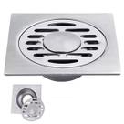 Ralo Inox 10x10 Banheiro Lavabo Resistente Grande Escoamento Seguro Higienico