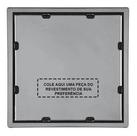Ralo Inox 15x15cm Quattro Oculto Quadrado - Mozaik