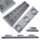 Ralo Inox 304 Dubai para Laje 15x50 Quintal Varanda Sacada Anti Inseto Coletor Raso Cinza