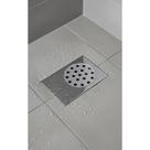 Ralo Inox Banheiro Box Box Cromado 14x10cm Prático