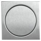 Ralo Inox Elegance Escovado 12,5cm x 12,5cm p/ Cx De 100mm