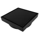 Ralo Inteligente Antiodor Quadrado 10x10 Oculto Preto Fosco Tela Sifão