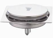 Ralo Inteligente Click 10x10 Cm Inox Veda Cheiro Banheiro