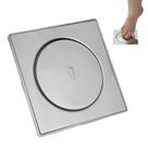 Ralo Inteligente Click Pop Up 15x15 Inox Oculto Invisivel Anti Odor Insetos