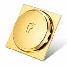 Ralo Inteligente para piso Em Inox Click 10cm Dourado Brilhante