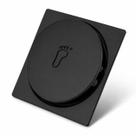Ralo Inteligente para Piso Em Inox Preto Fosco 10x10cm.