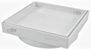 Ralo Invisível 10x10cm Banheiro Cola Porcelanato Sifonado