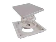 Ralo invisivel 15x15 tampa inox tela anti insetos residuos valvula inteligente