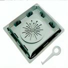 Ralo Invisível Aço Inox 304 20x20 Oculto com Aba e Tela